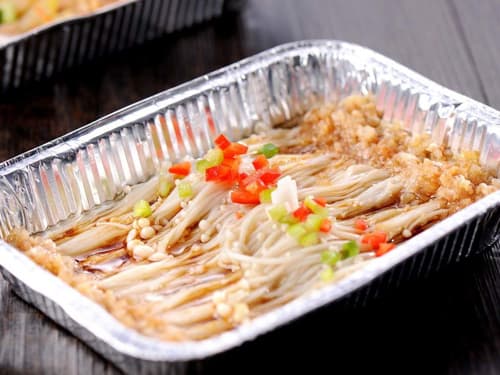 商州锡纸烤金针菇